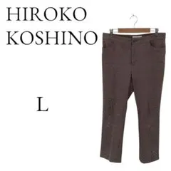 HIROKO KOSHINO ヒロココシノ カーキ系 柄物 カジュアルパンツ Lのサムネイル