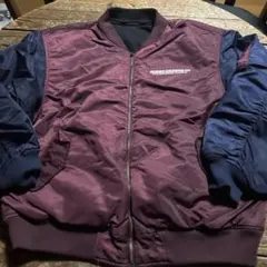 RODEO CROWNS USミリタリージャケットバーガンディ/ブラックLサイズ