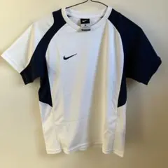 Nike Mサイズ ホワイト/ネイビー ラグランシャツ