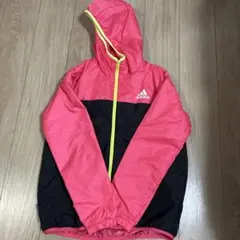 adidas フード付きジャケット Lサイズ ピンク/黒 上のみ