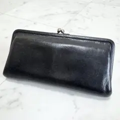 【genten】ゲンテン TOSCA トスカ がま口 長財布 レザー ブラック