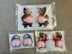 ぷにぷにシール　しんちゃん２枚、ドラえもん２枚、猫ちゃん１枚