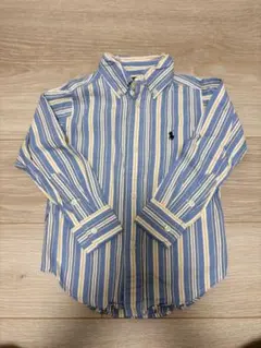 Ralph Lauren コットンシャツ ストライプ柄　2T