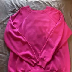 ビンテージ　スウェット　無地　ピンク　XL　ボロ　雰囲気系