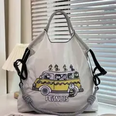 刺繍エコバッグ スヌピー