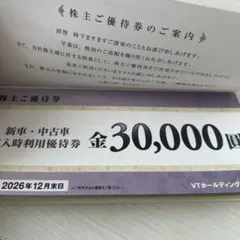 【匿名配送】VTホールディングス 株主優待券 キーパーラボ★20%割引券ほか