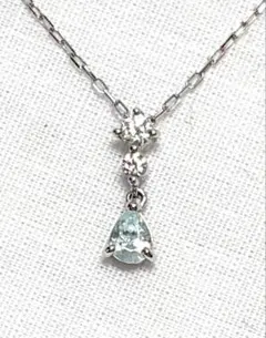 △極上品△4℃ ヨンドシー ネックレス 7Pダイヤ ブルー 1 - メルカリ