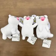 絶滅寸前の動物ハッチンパモス カバンに付けられるぬいぐるみ 全3種セット