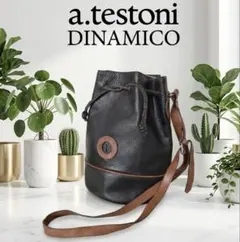 a.testoni DINAMICO ヴィンテージ ショルダーバッグ　イタリア製のサムネイル