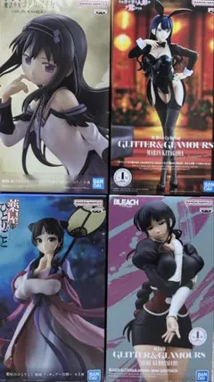 黒髪美少女フィギュア4点　暁美ほむら　猫猫　喜多川海夢　ネム　まどマギ・着せ恋他