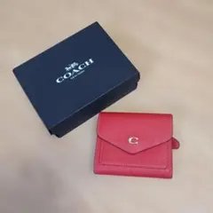 COACH コーチ ウィン スモールウォレット レッド 二つ折り財布