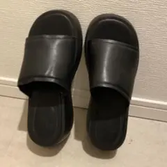 H&M チャンキープラットフォームサンダル ブラック38