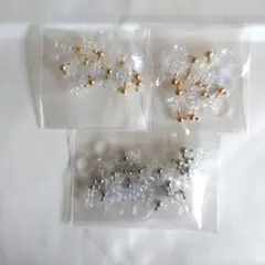 ノンホールピアスパーツ ゴールド シルバー　まとめ売り