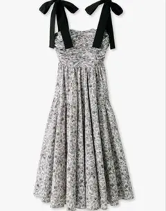 【最終値下げ】snidel ショルダーリボンフラワーワンピース