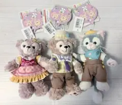 【値札タグつき】ダッフィー&フレンズ　ぬいぐるみバッジ　イースター