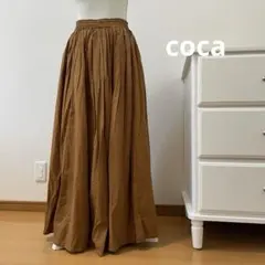 coca コカ　ボリュームスカート　ブラウン系　ロングタイプのサムネイル
