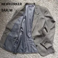 NEWYORKER 日本製 グレンチェック テーラードジャケット 上質ウール