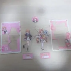 【中古】ホロライブ さくらみこ スシローコラボ アクスタ 缶バッジ セット