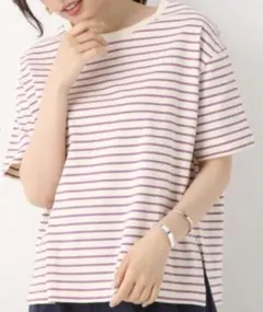 GLOBALWORK　USA COTTON 紫　半袖