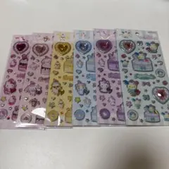 Sanrio キラキラジュエルシール Y2Kホイップ　コンプリート　6点セット