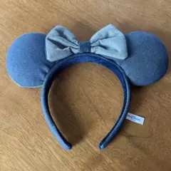 ミッキー型デニムカチューシャ　ディズニーリゾート