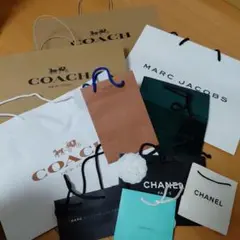 【送料込】ブランド紙袋セット COACH MARC JACOBS CHANEL等