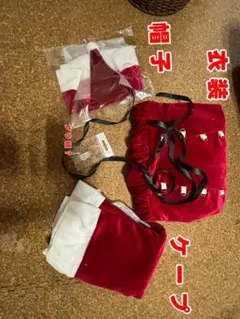 サンタ コスプレ衣装 ケープ、帽子付き