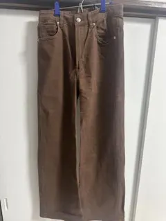 H&M ブラウン ストレートデニムパンツ 36【値段交渉可能！！】