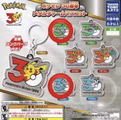 ポケモン30周年メタルチャームマスコット ゼニガメ フシギダネ