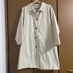 クリーム色 ロング丈 トレンチコート　SHOOLARUEのサムネイル
