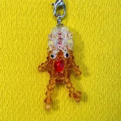 Mr.コンタック風 ビーズチャーム ストラップ キーホルダー ハンドメイド