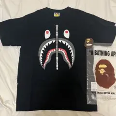 A BATHING APE シャーク Tシャツ L ブラック