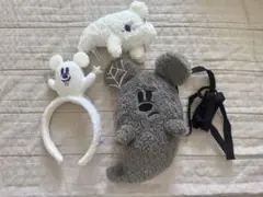 ディズニーリゾート　ハロウィン カチューシャ ショルダーバッグ ぬいぐるみ
