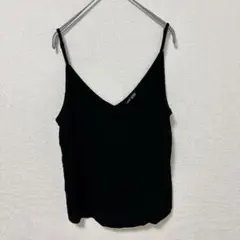 SHEIN Vネック キャミソール ブラック Mサイズ 美品 トップス