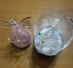 【小樽オルゴール堂】イルカのガラス(曲：木村カエラさんのバタフライ)