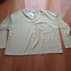 earth music&ecology イエロー 長袖カットソー F