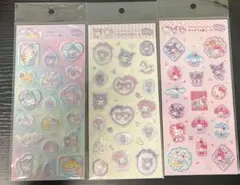に*ん様 サンリオ　すりガラス風シール３枚セット　24時間以内発送