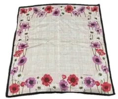 BURBERRY バーバリー ハンカチ 花柄 ピンク ノバチェック