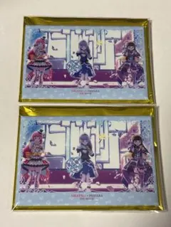 アイカツ×プリパラ　ライブ缶バッジ　氷上スミレ　北条そふぃ　黒須あろま　2個