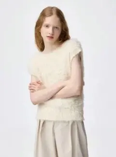 GU フェザーヤーン ニットプルオーバー XL