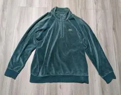 【古着】Supreme　LACOSTE　コラボ　ベロア　プルオーバーのサムネイル