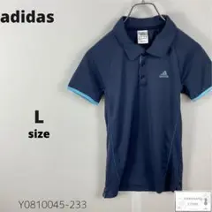 美品 adidas アディダス ポロシャツ カットソー 半袖 L
