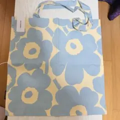★marimekko マリメッコ トートバッグ エコバッグ 花 ブルーのサムネイル