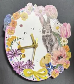 ☆気まぐれ出品☆うさぎのwelcomeプレート☆デコパージュ☆リクエスト