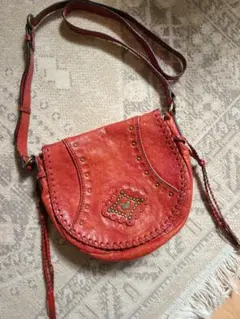ANNA SUI　ショルダーバッグ スタッズ　レザー