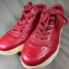 JIMMY CHOO ジミーチュウ レザースニーカー 赤 40 星 約25.5㎝