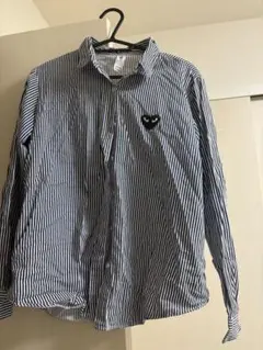 ストライプ柄 長袖シャツ Fサイズ