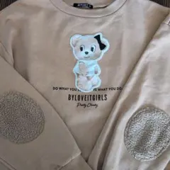 BYLOVEITGIRLS クマプリント トレーナー