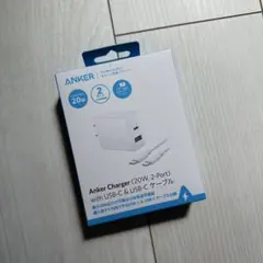 新品 Anker 2ポート充電器 (20W) +USB-CtoCケーブル1.5m