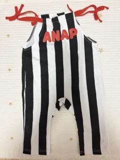 ANAP ストライプオーバーオール 100cm